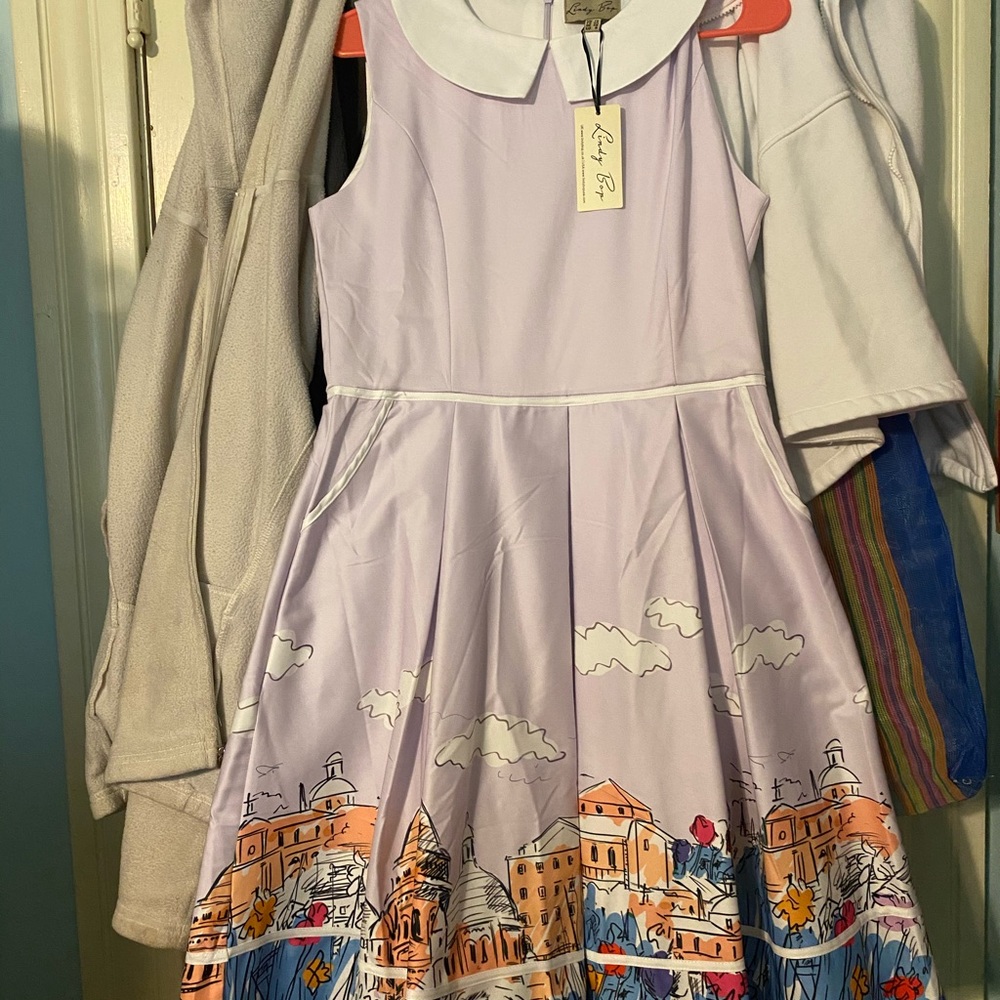 Lindy Bop Purple Florence Dress